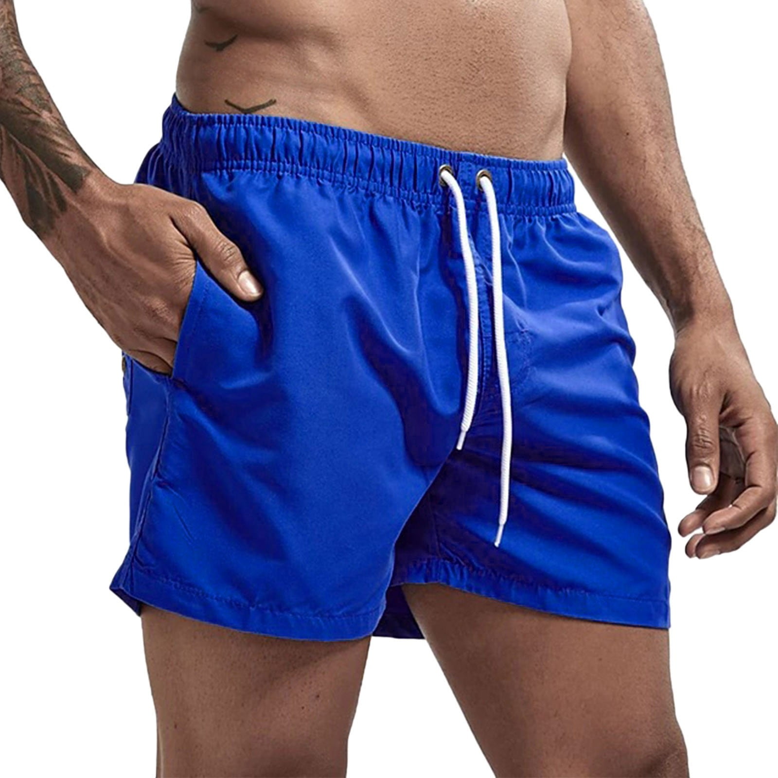 adviicd Mens Running Shorts Men's SlimFit 5" FlatFront Comfort