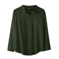 thumbnail image 1 of adviicd Mens Shirts Casual Stylish Men's Long Sleeve Casual Button Down Shirts, Slim Fit Contrast Collared Summer Button Up Shirts for Men Army Green L, 1 of 5