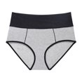 thumbnail image 1 of adviicd Panties for Women Pack High Waist Women’s Underwear Cotton Breathable Brief Ladies Panties Grey XX-Large, 1 of 5