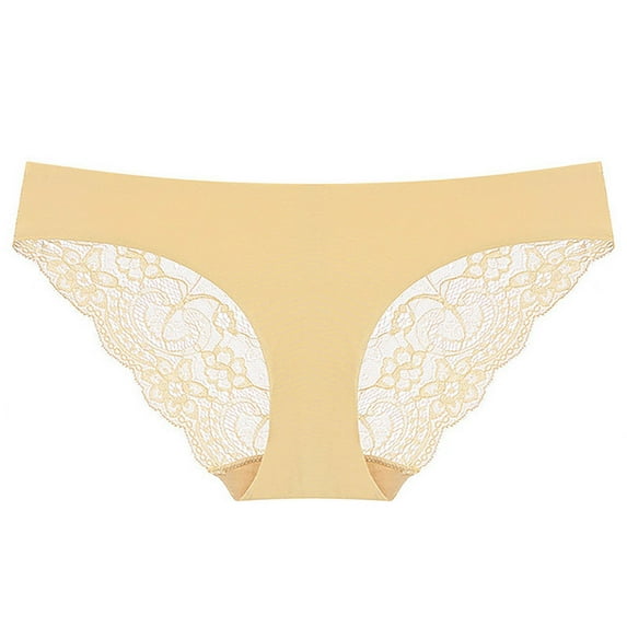 adviicd Period Panties for Teens Women's Underwear No Panty Line Promise Tactel Hi Cut Beige Medium