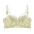 thumbnail image 1 of adviicd Plus Size Bras Women's One Fab Fit Tailored Demi T-Shirt Bra Yellow 40B, 1 of 3