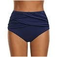 thumbnail image 1 of adviicd Plus Size Tankini Top 3 Piece Swimsuits for Women Tankini Teen Bathing Suit Tummy Control Modest Swimwear with Boy Shorts Navy M, 1 of 4