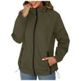thumbnail image 1 of adviicd Rain Jacket for Women Waterproof Lightweight Windbreaker Jacket with Hood Packable Raincoat with Pockets AG, L, 1 of 9