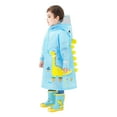 thumbnail image 1 of adviicd Raincoat for Boys Kids Rain Poncho Cartoon Raincoat Jacket Cute Rain Coat Toddler Boys Girls Rain Cape Light Waterproof Hoodie Outwear (Light Blue,5-6 Years), 1 of 8