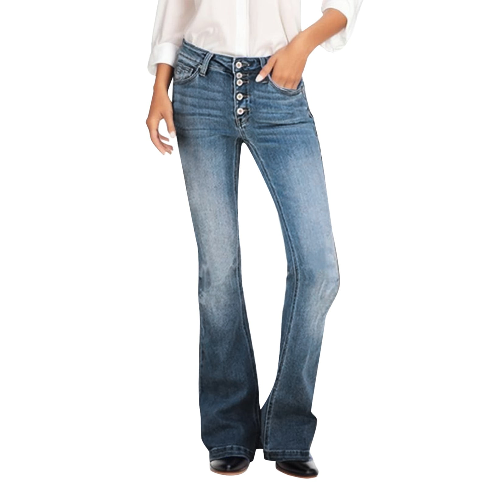 adviicd Ripped Jeans Womens Tight Jeans for Women Wide Leg Jeans with