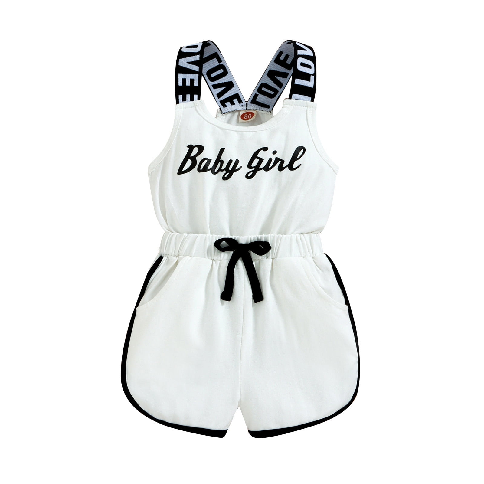 adviicd Rompers for Babies Girl Summer Toddler Girls Sleeveless Romper ...