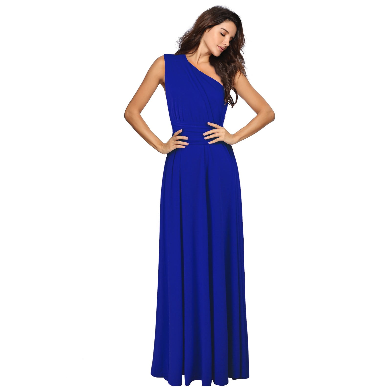 Spaghetti Straps Aline Royal Blue Blue Party Long Prom Dresses with Sp –  bridalsew