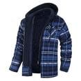 adviicd Shirt Jacket for Men Big and Tall Hooded Jackets Zip Up Hoodies