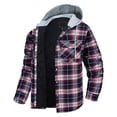 adviicd Shirt Jacket for Men Big and Tall Hooded Jackets Zip Up Hoodies