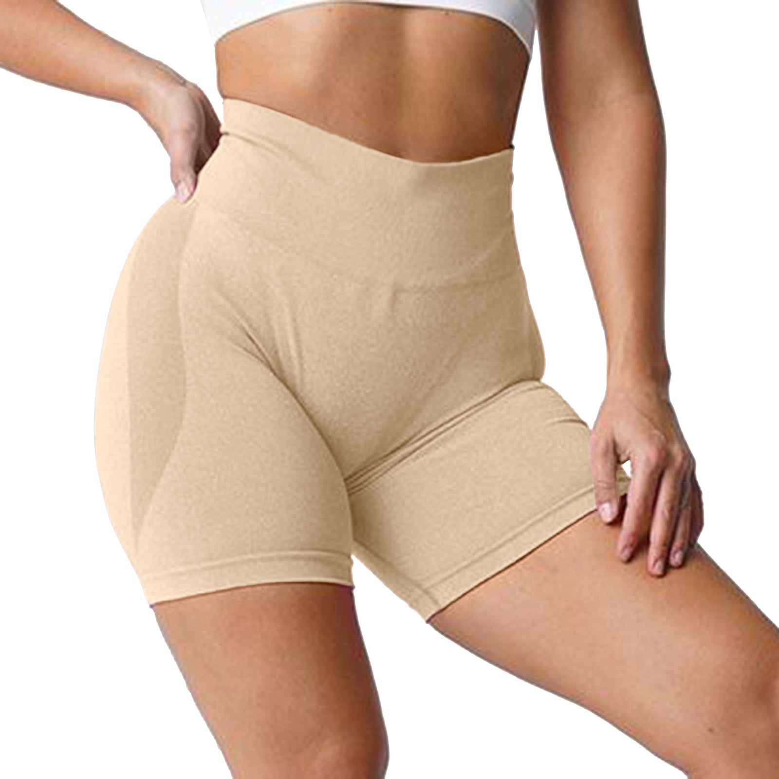 adviicd Short Pants Yoga Leggings Womens Workout Biker Shorts Seamless High  Waisted Tummy Control Gym Yoga Pants Grey X-S 