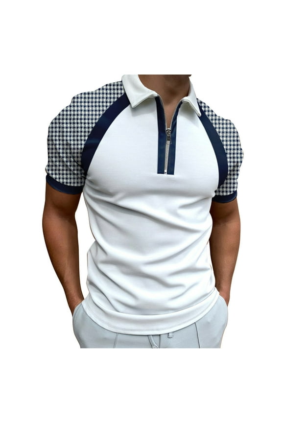 Short Sleeve Button Up Shirts for Men Men's Long Sleeve Polo Shirts – Stain Guard Polo Shirts for Men