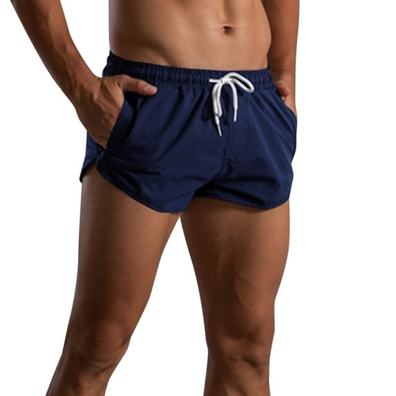 adviicd Shorts For Mens Short Shorts Mens Summer Solid Color Pants Elastic Band Loose Quick Dry Casual Sports Running Straight Shorts