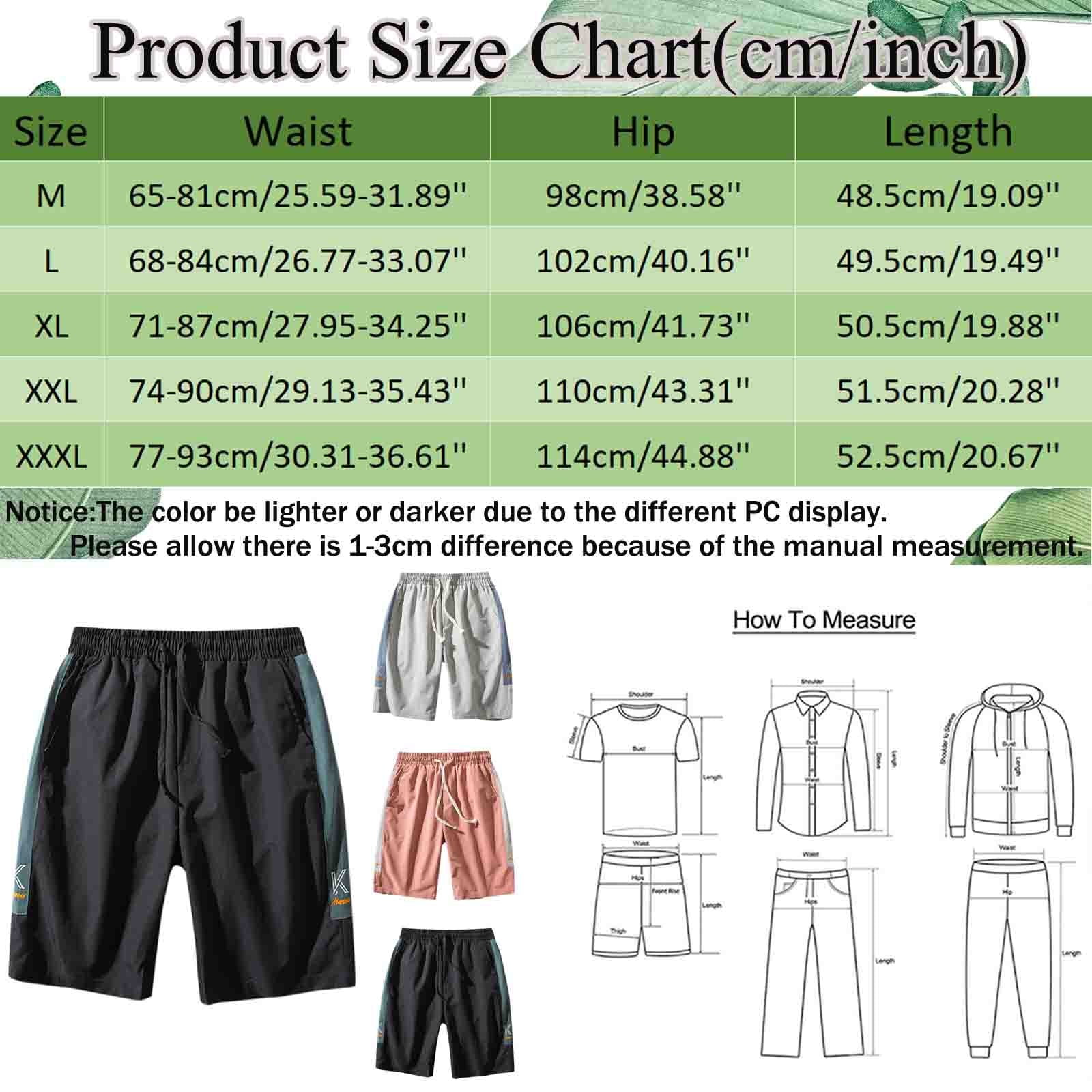 adviicd Shorts For Mens Shorts for Exercise Color Solid Drawstring