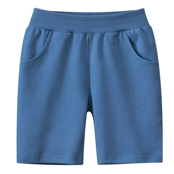 adviicd Shorts for Toddler Boys Boys Pull-on Shorts School Uniform for Kids Elastic Waist Shorts (Dark Purple,8-9 Years)