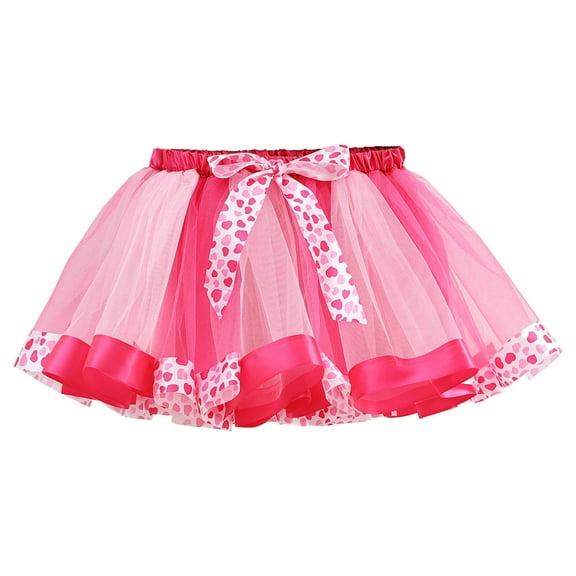 adviicd Skirt for Kids Princess Skirt for Girls Tutu Skirt Toddler Cute Party Dance Skirt Solid Color Net Yarn Sequins Star Tulle (Pink,6-8 Years)