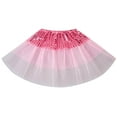 thumbnail image 1 of adviicd Toddler Skirt Tutu Skirt Girls Elastic Ballet Dance Skirts 3 Layers Tulle Tutu for Toddler Kid Children (Pink,2-8 Years), 1 of 5