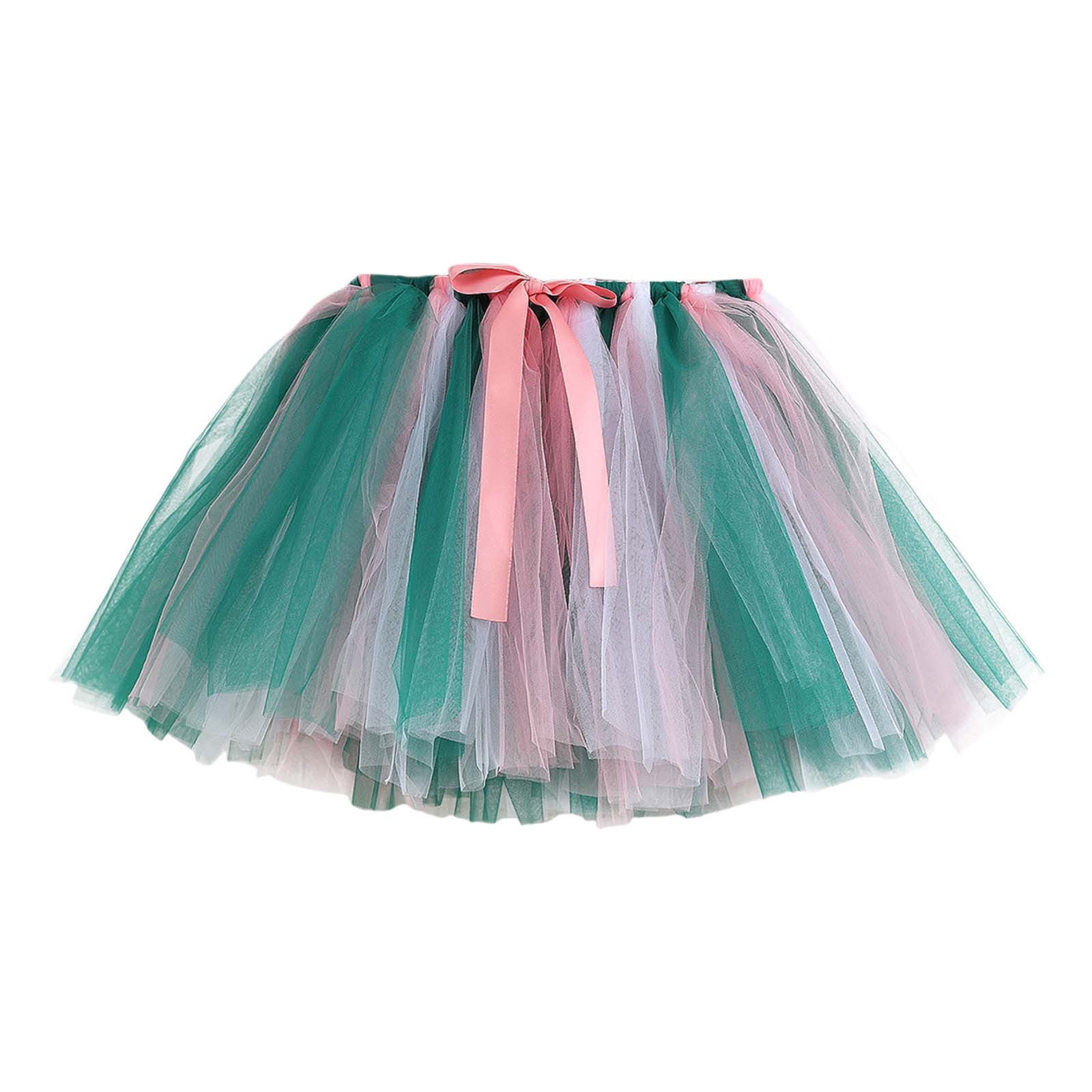 adviicd Skirts for Kids Girls Layered Rainbow Tutu Skirt Dance Dress ...