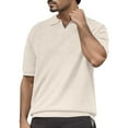 thumbnail image 1 of adviicd Slim Fit Polo Shirts for Men Mens Golf Shirt Moisture Wicking Quick-Dry Print Performance Polo Shirts for Men Khaki,XXL, 1 of 5