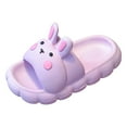 thumbnail image 1 of adviicd Slippers Girls Kids Cloud Slides Girls Boys Slip On Slide Sandals Comfort Non-Slip Thick Sole Slippers Summer Shower Shoes Pool Beach Water Shoes (Purple,13), 1 of 5