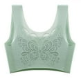 thumbnail image 1 of adviicd Strapless Bras for Women Push Up Women's Cushion Strap Minimizer Bra Green XX-Large, 1 of 4
