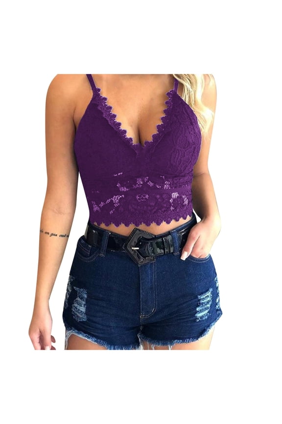 Strapless Bras for Women Push Up Women’s Push Up Lace Bra Comfort Padded Underwire Bra Lift Up Add One Cup Purple Medium