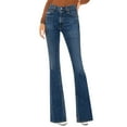 thumbnail image 1 of adviicd Stretchy Jeans for Women Women's Boyfriend Baggy Jeans High Waist Wide Leg Straight Denim Pants Dark Blue,L, 1 of 4