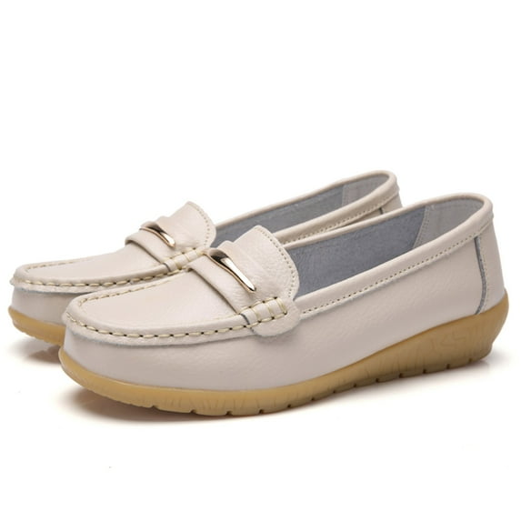 adviicd Summer Shoes For Women Flip Flops Women Cartoon Pattern Metal Lock Buckle Accessories Soft Bottom Daily All Slippers Beige 7.5