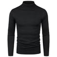 thumbnail image 1 of adviicd Sweaters for Men Winter Mens Slim Fit Turtleneck Sweater Long Sleeve Thermal Shirt Top Autumn Winter Male Knitwear Pullover (Black,XXL), 1 of 4