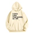 thumbnail image 1 of adviicd Sweatshirts for Women Casual Tunic Long Sleeve Tie Dye Pullover Beige,M, 1 of 4