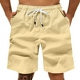 thumbnail image 1 of adviicd Swimming Shorts for Men Men's Linen Casual Classic Fit Short Mens Shorts, 1 of 5