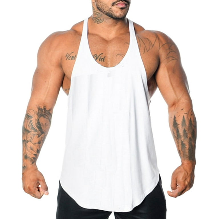 adviicd Tank Top Hangers Space Saving Fashion Mens Graphic Logo Collection  Heavyweight Cotton Tank Tops Male Sleeveless Tops