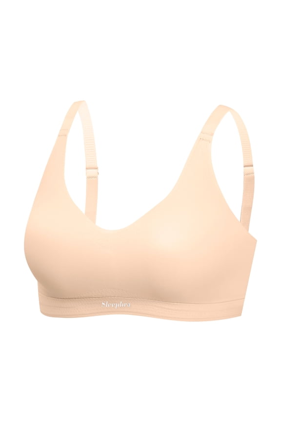Tank Tops With Built In Bras Women's 19 Hour Active Breathable Comfort Wireless Bra Beige Large