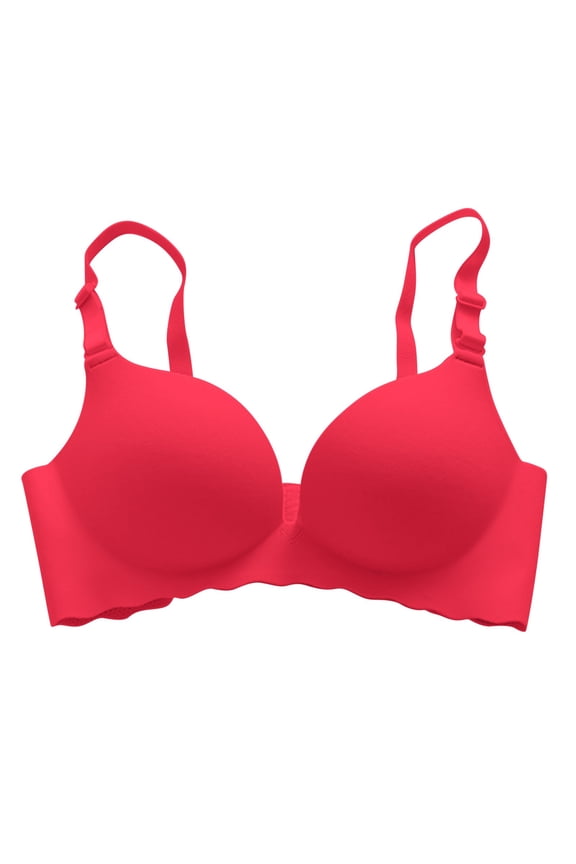 Tank Tops With Built In Bras Women's Minimizer Full Coverage Bra Underwire Unlined Plus Size Bra Non-Padded Lace Bra Red 36
