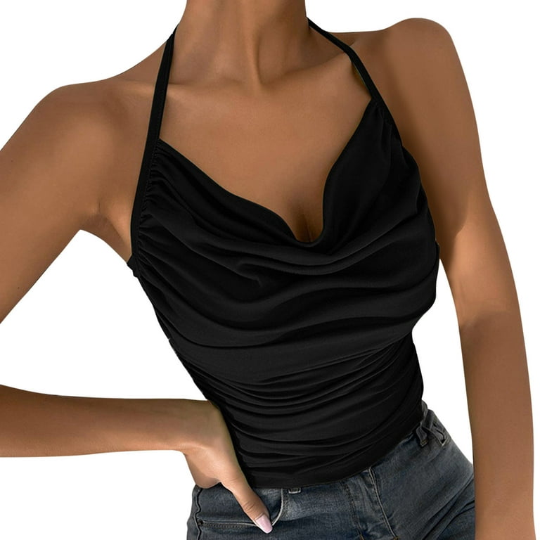adviicd Tank Tops Womens Strapless Crop Top Sweetheart Neck Ribbed