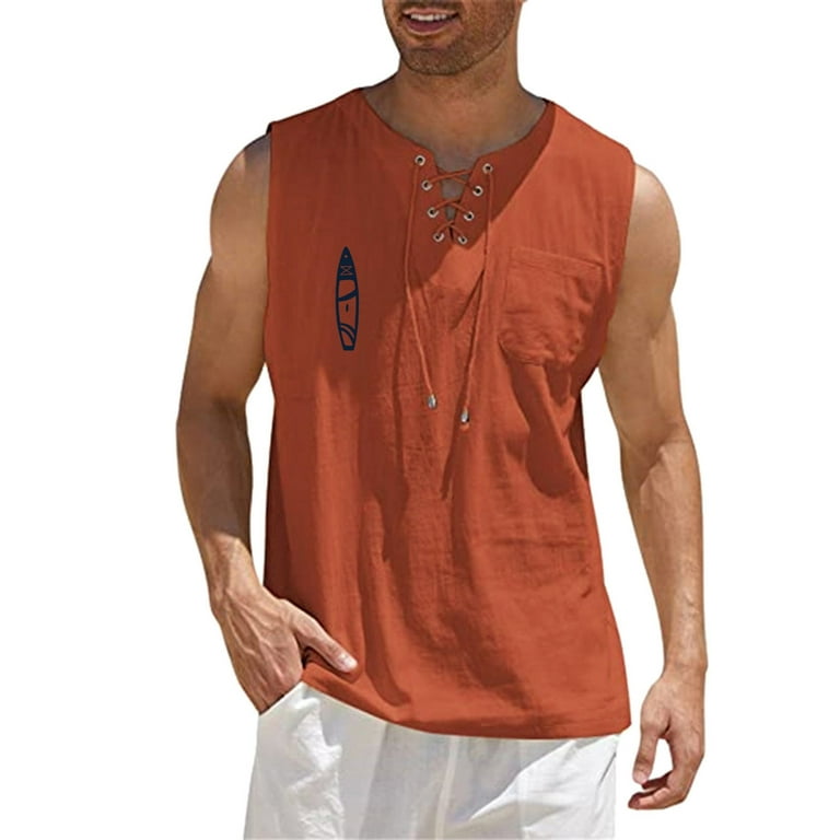 adviicd Tank Tops for Men Fashion Heavy Adult Tank Top Male Sleeveless Tops  