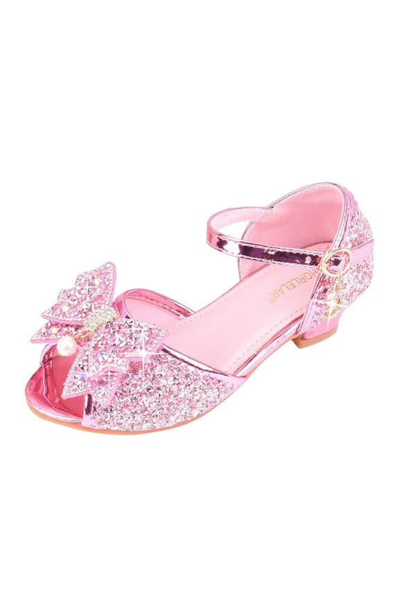 Tap Shoes for Girls Toddler Boys PU Leather Dance Shoes (Pink,4.5-5 Years)