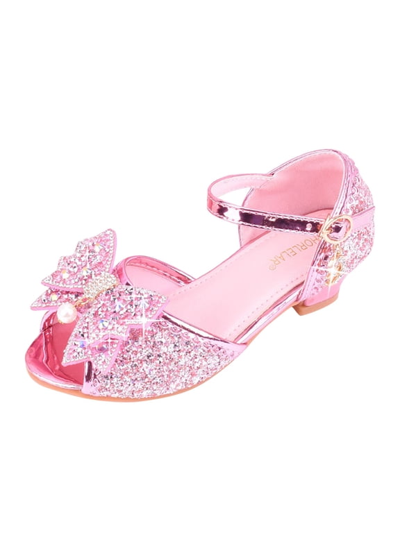 Tap Shoes for Girls Toddler Boys PU Leather Dance Shoes (Pink,9-9.5 Years)