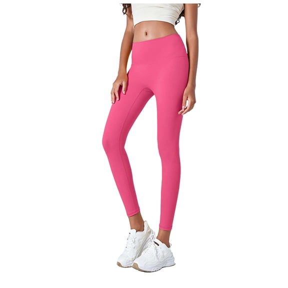adviicd Tights – Soft & Stretchy Everyday Lightweight Leggings for Women - Active Base Layer Pants (Hot Pink, L)
