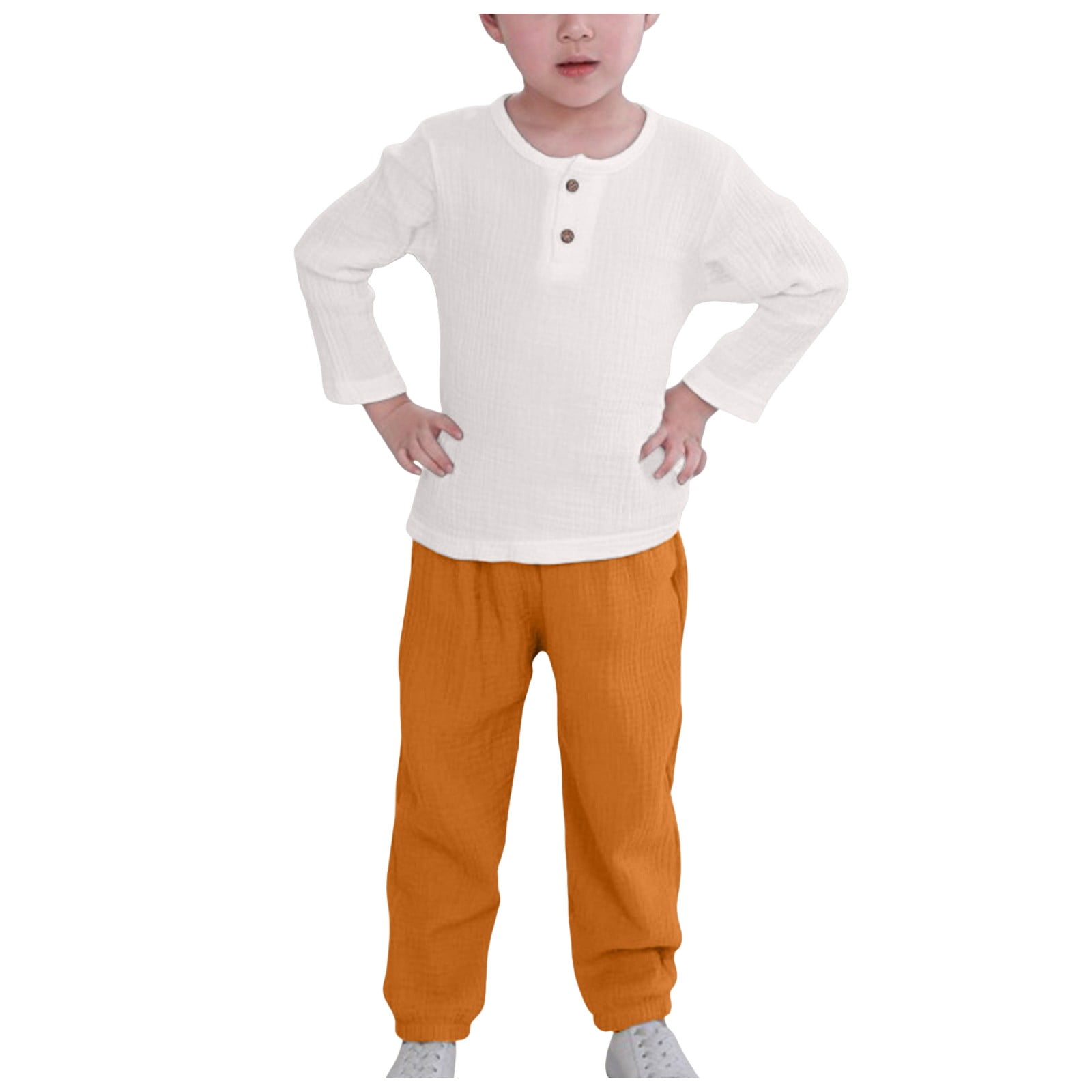 adviicd Toddler Boy Linen Outfit Baby Boy Fall Winter Clothes Set