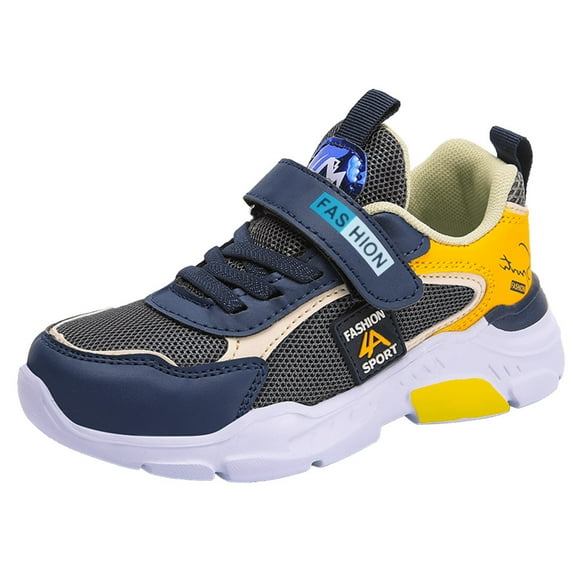 adviicd Toddler/Little Kid Boys Girls Shoes Running/Walking Sports Sneakers (Yellow,13-13.5 Years)