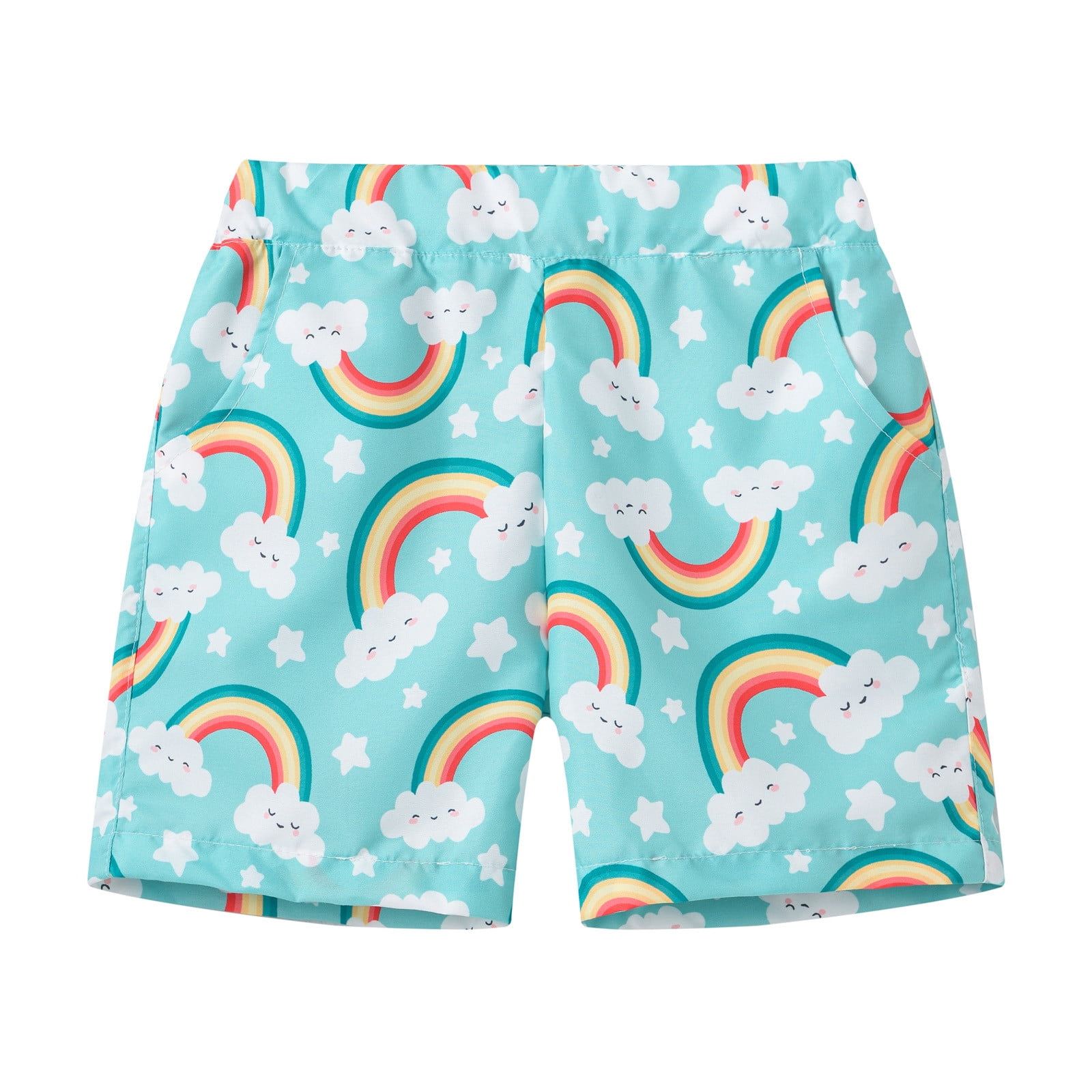 Boys Teal Shorts Regular Fit – Comfortable Casual Summer Wear main image 0