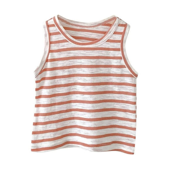 adviicd Toddler Tank Tops Girls Tank Tops For Girls Soft Cotton Round Neck Sleeveless Stretch Undershirt for Kids (Red,18-24 Months)