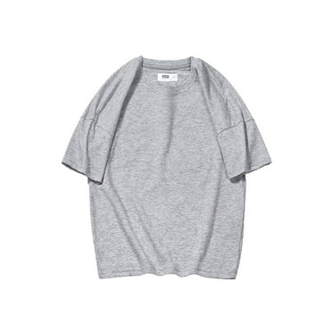 adviicd Tshirts for Kids Boys Boys Summer Shirts Short Sleeve Cotton Shirts for Boys Summer Tshirts Kids Basic T-Shirts Unisex Tees Top Clothes (Grey,4-5)