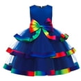 thumbnail image 1 of adviicd Vintage Girls Dress Child Girls Sleeveless Ruffles Bowknot Pageant Dress Birthday Party Ball Gown for Girls, 1 of 5