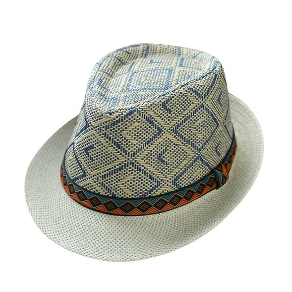 adviicd Visor Hats with Hair Men And Women Retro Jazz Hat Bohemian Style British Sun Hat Travel Sun Hat Its Lit Hat