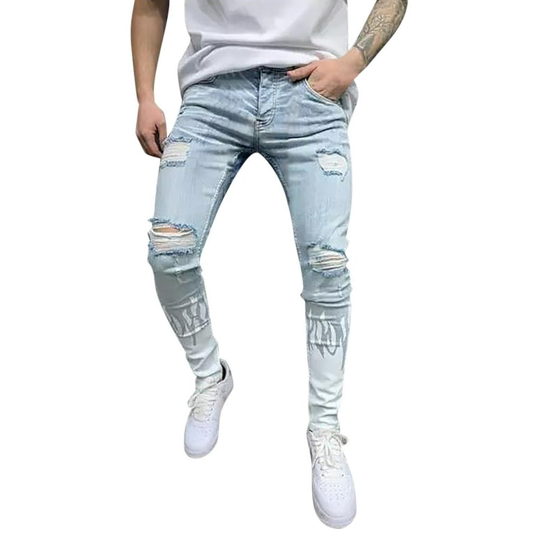 Mens white jeans walmart 2025