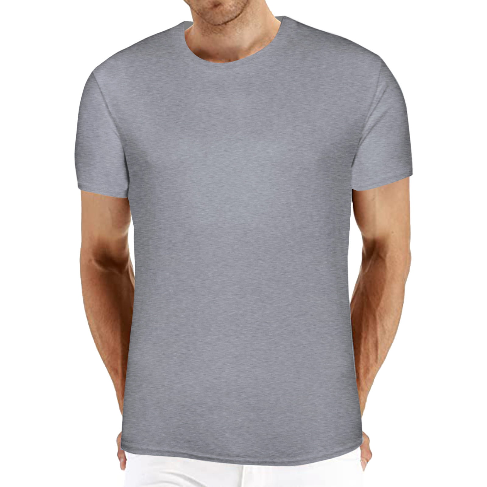 adviicd White V Neck T Shirts Mens Casual Tee Men's Triangle