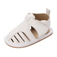 thumbnail image 1 of adviicd Wide Toddler Shoes Baby Sandals 12-18 Months Baby Girls Boys Sandals 0-24 Months Toddler Summer Baby Shoes Non-Slip Rubber Sole, Walking Shoes White 5, 1 of 1