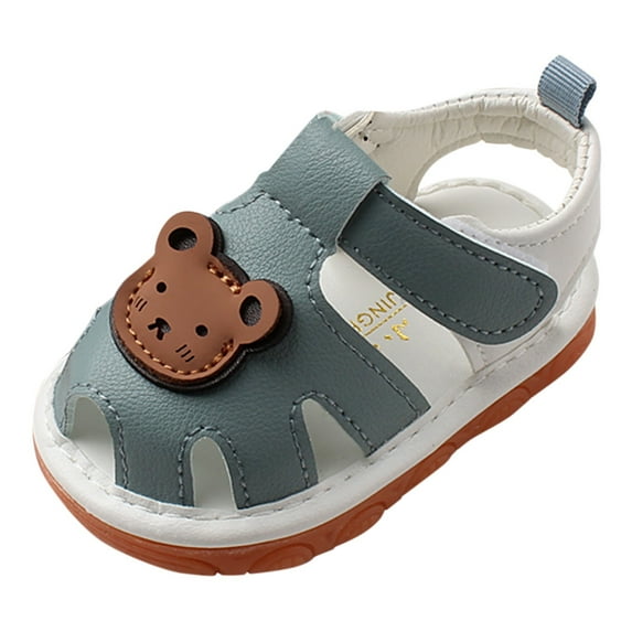 adviicd Wide Toddler Shoes Baby Sandals Girl 6-12 Months Baby Shoes Fashion Soft Soled Toddler Shoes Breathable Hollow Baby Sandals Blue 6