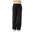 thumbnail image 1 of adviicd Women 6 Pockets Stretch Relaxed Cargo Denim Pants Wide Leg Jean Loose Fit Trouser Streetwear (Black, XS), 1 of 6
